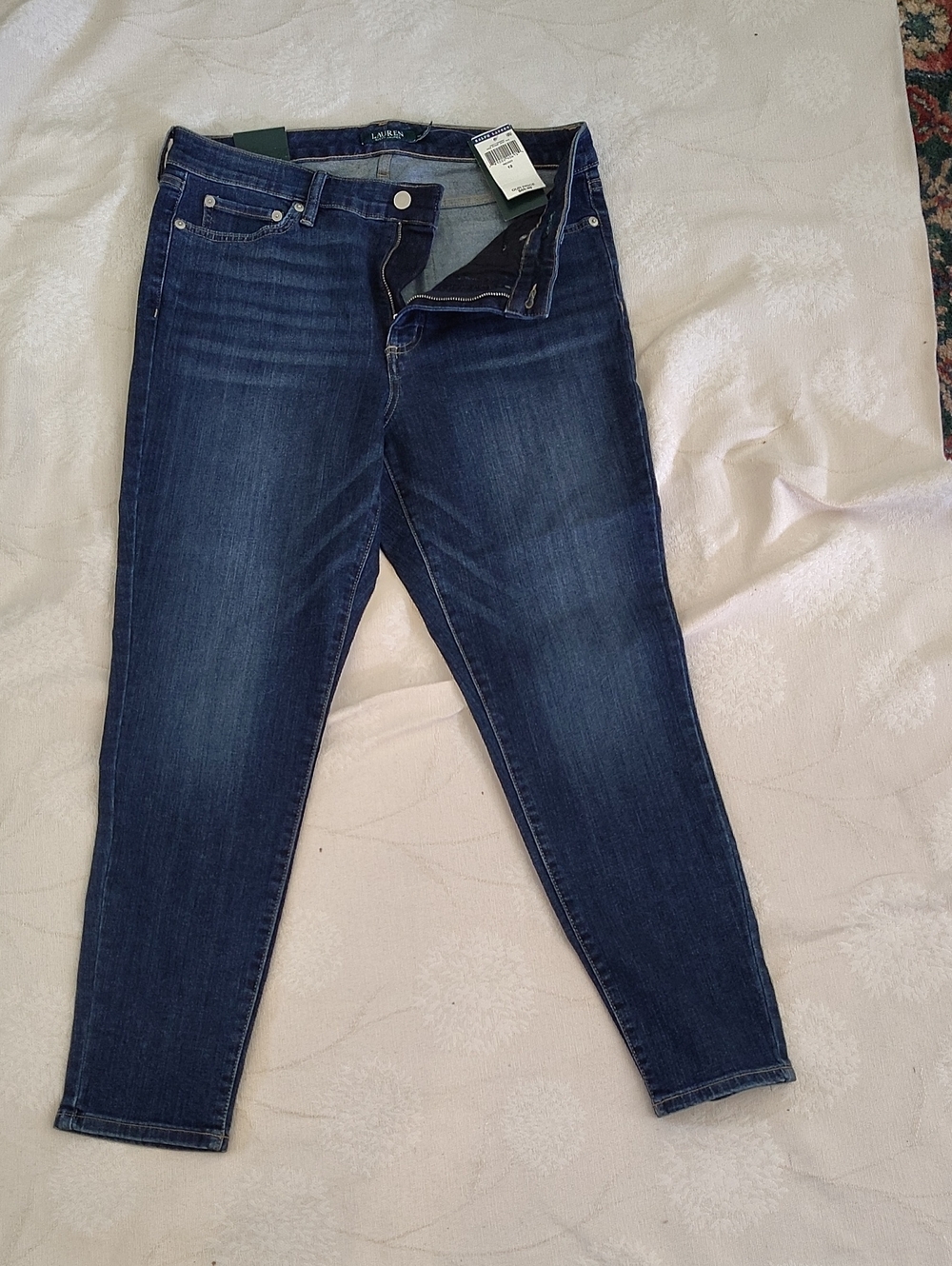 Lauren Ralph Lauren Dark Blue Cropped Jeans